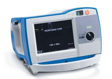 Image: The R Series Plus with one-button AED Interface (photo courtesy Zoll Medical).